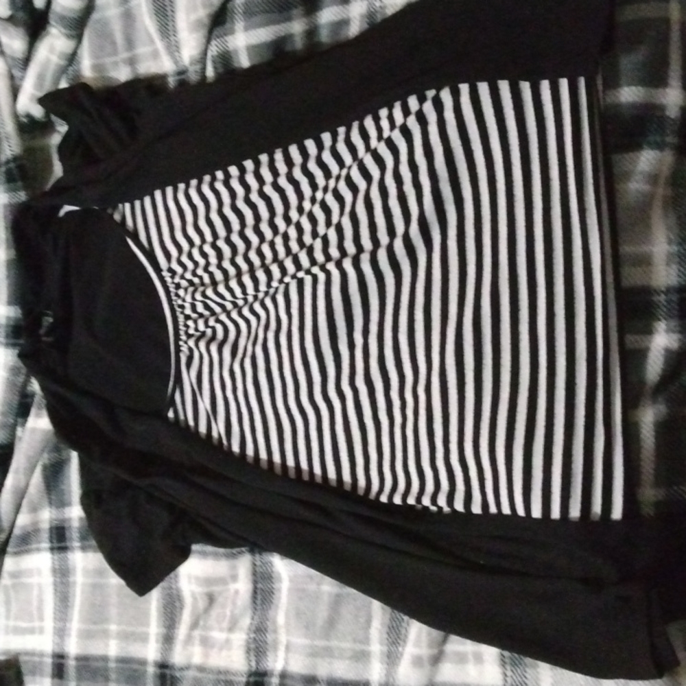 Black and white striped shirt